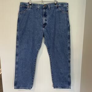 Wrangler 13MWZGK Cowboy Cut Original Fit Blue Denim Jeans Men’s 46x30 Rodeo